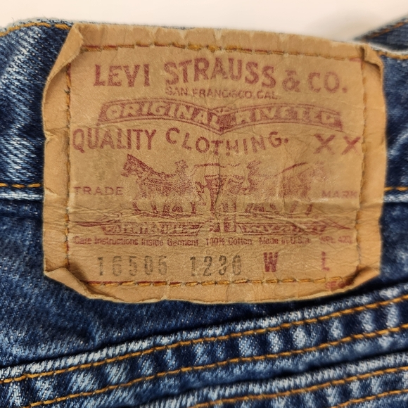 Levi's Vintage 80s American Made Womens 505 XX Straight Leg 5 Pocket Jeans 18 - Picture 6 of 11
